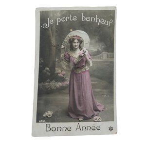 My Personal Favorite Pretty Pink French Maiden Je Porte Bonheur Lucky Charm 1908